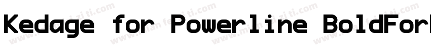 Kedage for Powerline BoldForPowerli字体转换